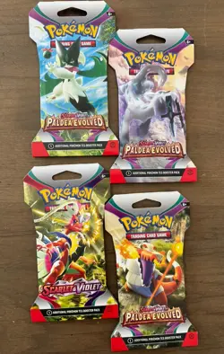 Pokemon TCG Mixed Lot Booster Pack Lot 4 Packs English 10 Cards Each SEALED - Image 1