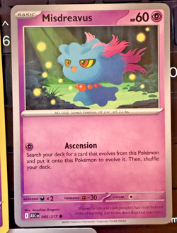 Pokemon TCG Misdreavus Lot (3) Various Sets 063/195 085/217 035/094 NM Cards - Image 3