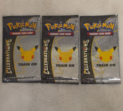 Pokemon TCG Celebrations Booster Pack Lot 3 (4 Cards) Pikachu English - Image 1