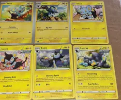 Large Lot Shinx Luxio & Luxray Pokemon TCG 11 Cards NM / M - Image 2