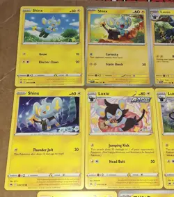 Large Lot Shinx Luxio & Luxray Pokemon TCG 11 Cards NM / M - Image 3
