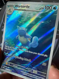 Wartortle - 171/165 - English 151 - Pokemon TCG Card NM Illustration Rare IR - Image 5