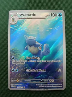 Wartortle 171/165 Illustration Rare English 151 Pokemon Card NM - Image 2