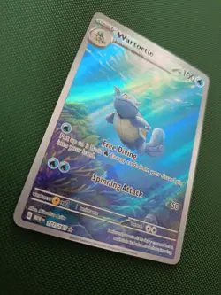 Wartortle 171/165 Illustration Rare English 151 Pokemon Card NM - Image 3