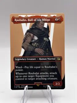 Raubahn, Bull of Ala Mhigo 0388 Borderless Final Fantasy FIN MTG NM - Image 1
