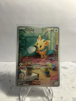 Pokemon TCG - Lillipup - Illustration Rare SV: White Flare 154/086 NM - Image 1