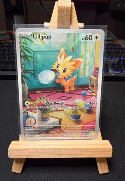 Pokemon TCG Lillipup 154/086 - Illustration Rare - White Flare - NM - Image 1