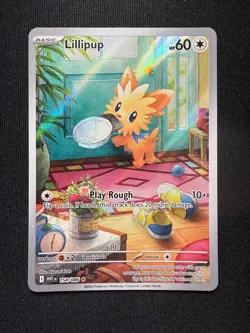Pokemon TCG Lillipup 154/086 - Illustration Rare - White Flare - NM - Image 2