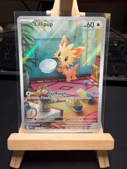 Pokemon TCG Lillipup 154/086 - Illustration Rare - White Flare - NM - Image 1