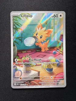 Pokemon TCG Lillipup 154/086 - Illustration Rare - White Flare - NM - Image 2