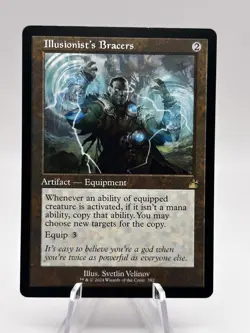 Illusionist's Bracers 392 Retro Frame Ravnica Remastered RVR MTG LP - Image 1