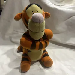 The First Years Disney Musical Tigger 9" Plush Music Box Pull Tail Works Rare - Image 1