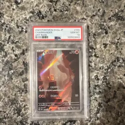 Pokemon Charmander 168/165 SV2a Pokemon Card 151 Art Rare Holo PSA 10 JP - Image 1