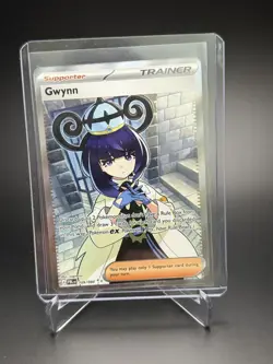 Pokemon TCG Gwynn Full Art Ultra Rare Trainer Supporter Holo 109/084 - Image 3