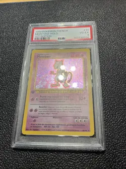 1999 Pokemon FRENCH 1st Edition Base Set Mewtwo Holo 10/102 PSA 4 Card Vintage - Image 4