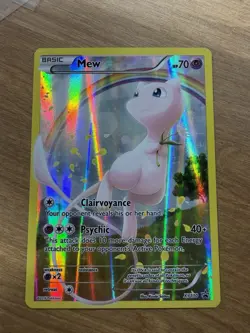 Mew (XY110) Generations Full Art Black Star Promo Pokemon Card RARE NM MINT - Image 1