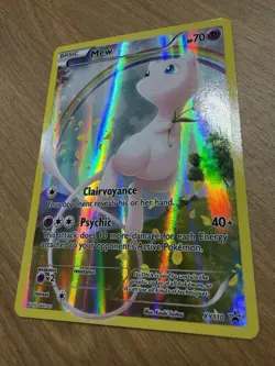 Mew (XY110) Generations Full Art Black Star Promo Pokemon Card RARE NM MINT - Image 4