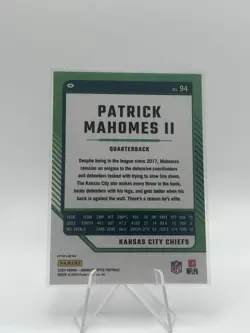 Patrick Mahomes II Holo 2024 NFL Donruss Optic Kansas City Chiefs #94 - Image 2