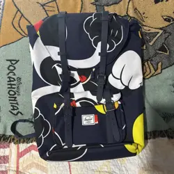Herschel X Disney 90th Anniversary Blue Mickey Mouse Backpack Satchel - Image 1