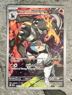 The Pokemon Company Team Rocket's Houndoom Holo Sv10 191/182 130 HP EN - Image 1