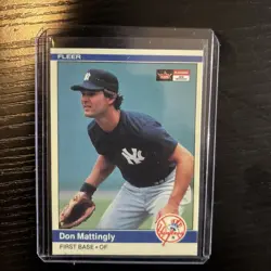1984 Fleer Don Mattingly #131 Rookie Card New York Yankees Mint Sharp Corners - Image 1
