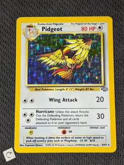 Pidgeot 8/64 - Jungle Unlimited Holo Rare Pokemon TCG NM - Image 1