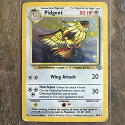 Pokemon TCG Card Pidgeot 8/64 Jungle Unlimited Holo Rare - HP - Image 1