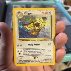 Pokemon TCG Pidgeot Jungle 8/64 Holo Unlimited Holo Rare - Image 1