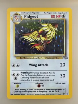 Pokemon TCG Pidgeot Jungle 8/64 Holo Unlimited Holo Rare - Image 1
