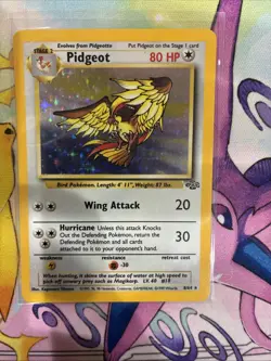 Pokemon TCG Pidgeot Jungle 8/64 Holo Unlimited Holo Rare - Image 1