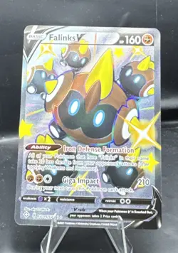 Falinks V SV115/SV122 - Shining Fates Shiny Vault Holo Rare Full Art Pokemon NM - Image 1