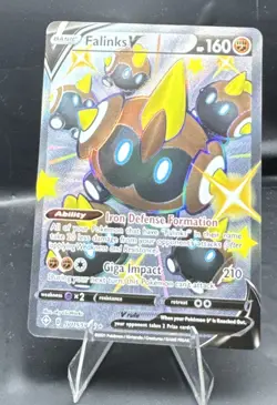 Falinks V SV115/SV122 - Shining Fates Shiny Vault Holo Rare Full Art Pokemon NM - Image 3