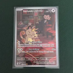 The Pokemon Company Team Rocket's Meowth Sv10 Destined Rivals 203/182 IR Holo - Image 1