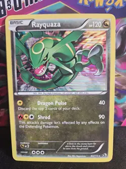 Pokemon TCG Rayquaza #93/113 Legendary Treasures Holo Rare - LP - Image 1