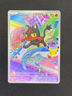 Litten 044 Holo Promo ME: Mega Evolution Promo Pokemon Near Mint - Image 1