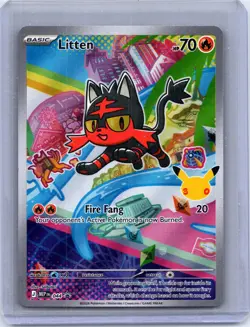 Litten 044 Holo Promo ME: Mega Evolution Promo Pokemon Holo Near Mint - Image 1