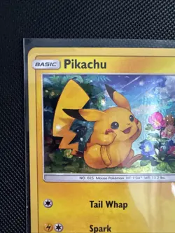 Pokemon TCG Sun & Moon Pikachu SM86 Ultra Rare Holo Black Star Promo NM - Image 1