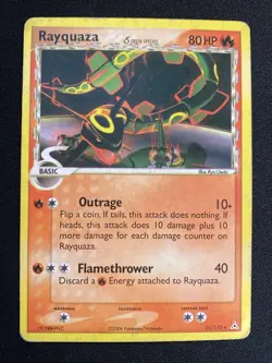 Pokemon Rayquaza Delta Species Holon Phantoms Card 26/110 EX Non-Holo - Image 1