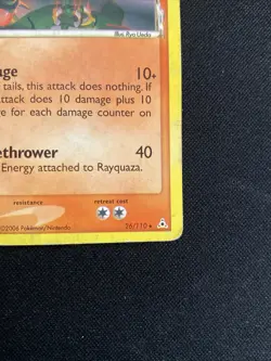 Pokemon Rayquaza Delta Species Holon Phantoms Card 26/110 EX Non-Holo - Image 5