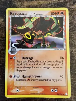 Pokemon Rayquaza Delta Species Holon Phantoms Card 26/110 EX Non-Holo - Image 1