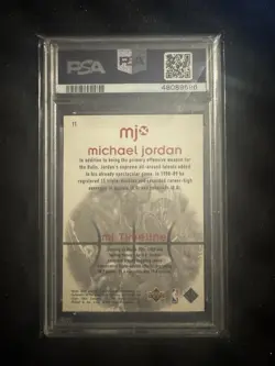 Upper Deck 1998 MJx Michael Jordan #11 PSA 9 Graded Bulls NBA Basketball - Image 2