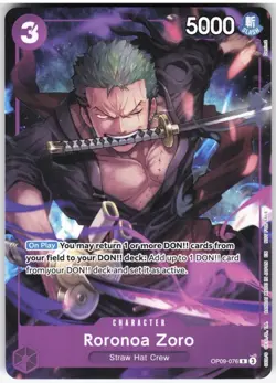 Roronoa Zoro (Welcome Pack Vol. 2) OP09-076 One Piece Promo One Piece NM English - Image 1