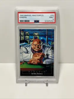 Sky Box, 1992 Marvel Masterpieces, #43, Kingpin, PSA 9 - Image 1