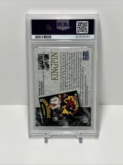Sky Box, 1992 Marvel Masterpieces, #43, Kingpin, PSA 9 - Image 2
