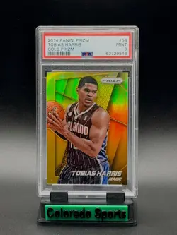 TOBIAS HARRIS 2014-15 Panini Prizm #54 Gold Prizm 07/10 PSA 9 Mint (pop 1) - Image 1