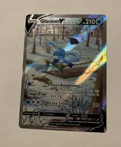 Pokemon TCG Glaceon V 175/203 SWSH07 Evolving Skies Full Art Ultra Rare Holo - Image 1