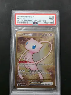 Pokemon PSA 9 MINT 2023 Metal 151 Ultra-Premium Collection MEW EX #205 - Image 1