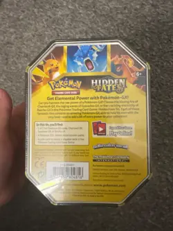 Pokemon TCG Hidden Fates Raichu Tin GX - Sealed, Half shrink wrap - Image 3