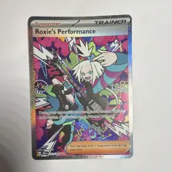 Roxie's Performance 121/111 Ultra Rare Full Art Holo Crimson Invasion ENG - Image 1