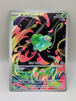 Pokemon Bulbasaur IR Mega Evolution 133/132 In Hand English - NM- Pack Fresh - Image 1